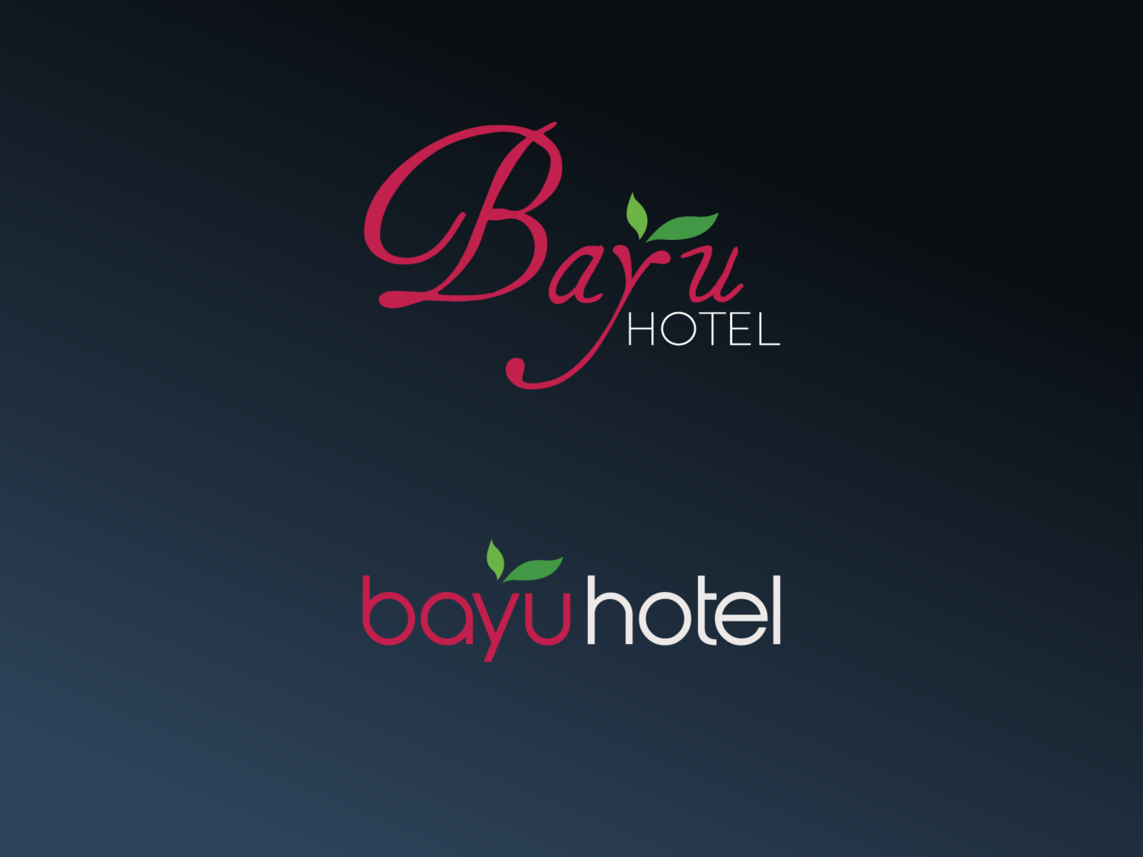 Bayu Hotel Logo 2x variations by Fauzan Rani on Dribbble