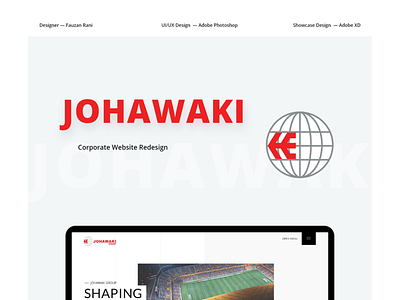 Johawaki Project Cover adobe xd corporate website design minimal uidesign ux ui website