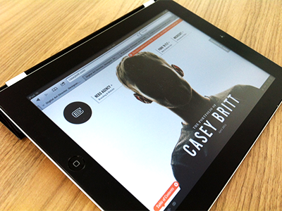 New Portfolio Site Live! (Designed for iPad) design ipad portfolio site