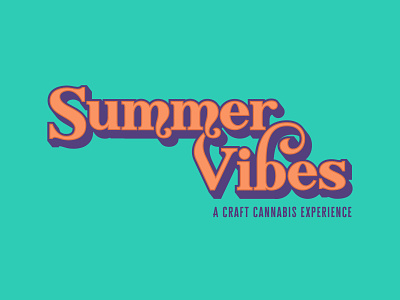 Summer Vibes - A Craft Cannabis Experience cannabis design groovy logo nevada reno summertime summervibes
