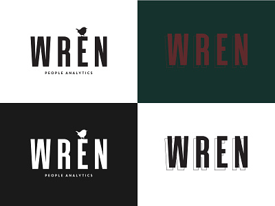 Wren - Brand Exploration analytics bird branding consulting logo nevada reno tahoe typography wren