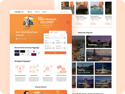 Pegipegi Design Exploration app design pegipegi travel travel app ui ux web