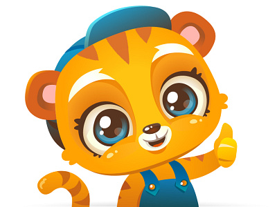 Sam the tiger character illustration