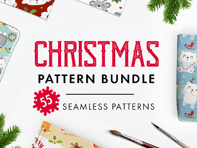 Christmas patterns bundle animal background bundle cartoon chrtistmas design pattern sale seamless winter xmass