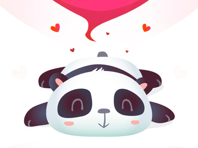 Valentine's Day Panda cartoon day greeting holiday illustration kawaii love panda romantic valentine vector