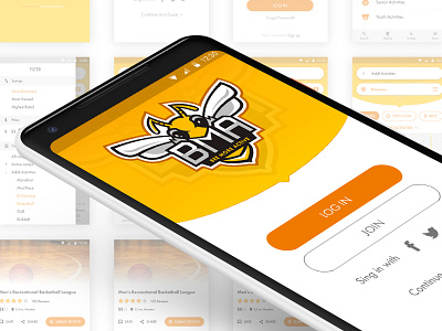 Beemoreactive app design app application design icon interface mobile sport ui ux vector