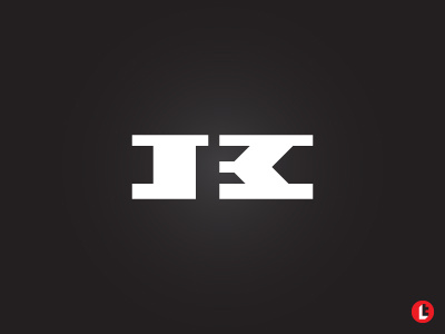 K+F elegaant f logo k logo logotype negative space royal