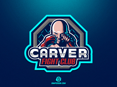 Carver Fight Club branding design esport gaming identity illustration logo mascot sport sports
