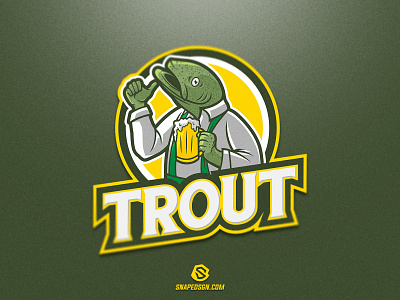 Trout branding design esport gaming identity illustration logo mascot sport twitch