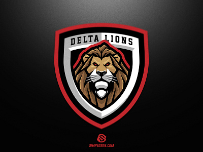 Delta Lions branding design esport gaming identity illustration logo logotype mascot sport sports