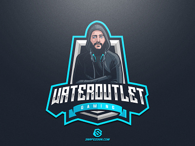 Wateroutlet Gaming design esport gaming identity illustration logo logotype mascot sport