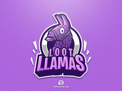 Loot Llamas design esport gaming identity illustration logo logotype mascot sport