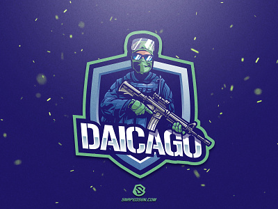 Daicago design esport gaming identity illustration logo logotype mascot sport