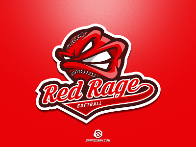 Red Rage design esport gaming identity illustration logo logotype mascot sport