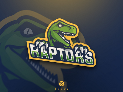Raptors Team - Mascot Logo branding design gaming logo mascot sport
