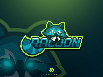 Racoon Team - Mascot Logo