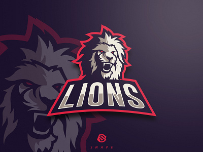 Lions Team - Mascot Logo