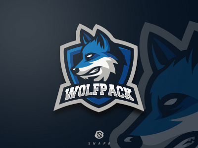 Wolfpack Team - Mascot Design branding design gaming logo mascot sport