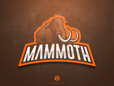 Mammoth esports identity logo logotype mascot