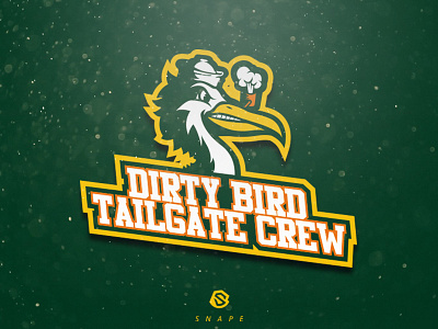 Dirty Bird Tailgate Crew identity logo logotype mascot sports