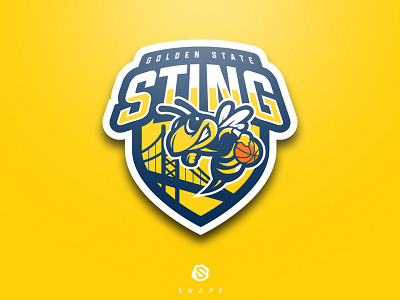 Golden State Sting esport gaming identity logo logotype mascot