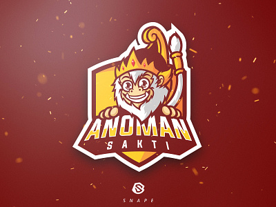 Anoman Sakti esport gaming identity logo logotype mascot