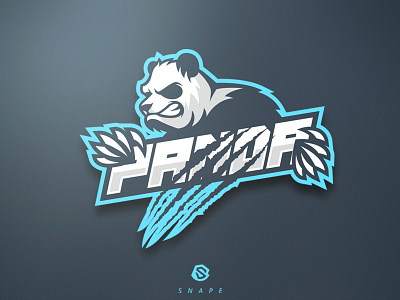 Panda esport gaming identity logo logotype mascot