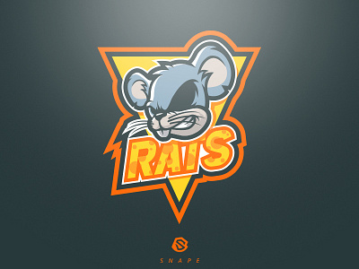 Rats esport gaming identity logo logotype mascot