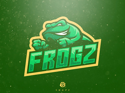 Frogz esport gaming identity logo logotype mascot