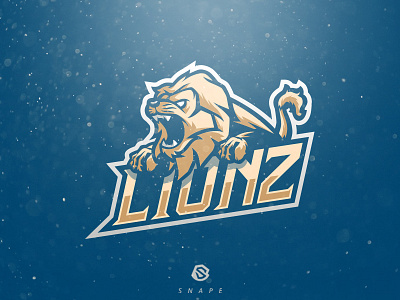 Lionz esport gaming identity logo logotype mascot