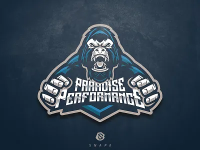 Paradise Performance esport gaming identity logo logotype mascot