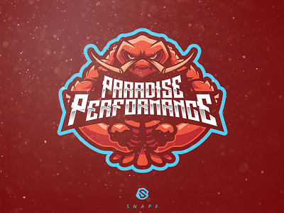 Paradise Performance esport gaming identity logo logotype mascot