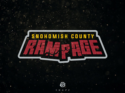 Snohomish County Rampage identity logo logotype mascot sport