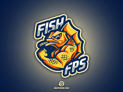 Fish FPS branding design esport esports gaming illustration mascot sport sports twitch