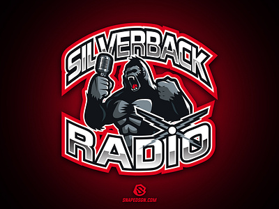 Silverback Radio branding design esport esports gaming identity illustration logo mascot sport sports twitch vector