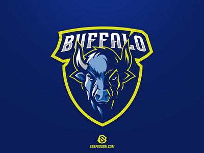 Buffalo branding design esport gaming identity illustration logo logotype mascot sport