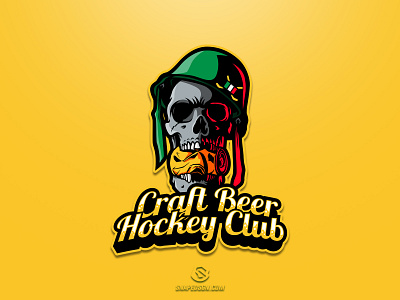 Craft Beer Hockey Club branding design esport gaming identity illustration logo mascot sport twitch