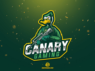 Canary Gaming branding design esport gaming identity illustration logo mascot sport twitch