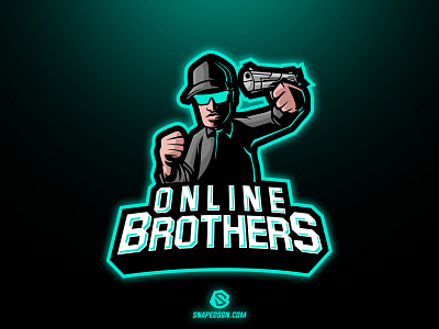 Online Brothers branding design esport gaming identity illustration logo mascot sport twitch