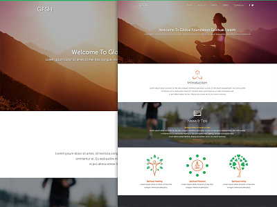 Web Design for Spiritual Organisation icons illustration minimal webdesign