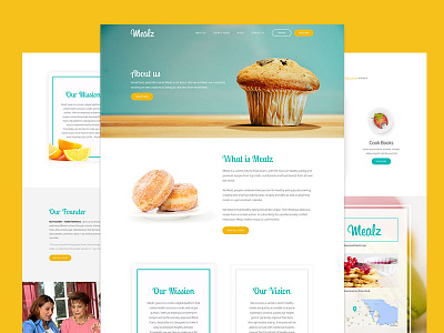 Food Lovers Website Design about us clean design food user experience ux web website
