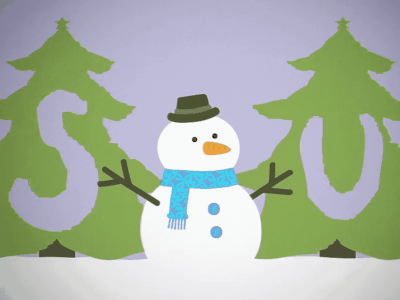 walking snowman 2d ae after effects animation cartoon character christmas illustration motion snowman super sila winter