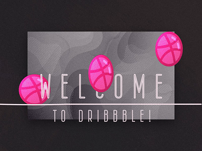 Welcome new Dribbblers! animation animation principles design dribbble illustration invitation loop motion typography vector welcome