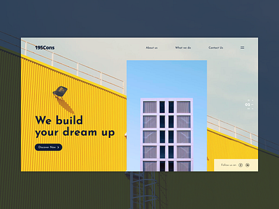 Construction Company website concept