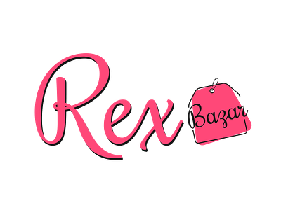 Rex Bazar Logo abstract bazar branding creative design fashion flat gradient design icon illustration logo minimal photoshop type typography vector web website