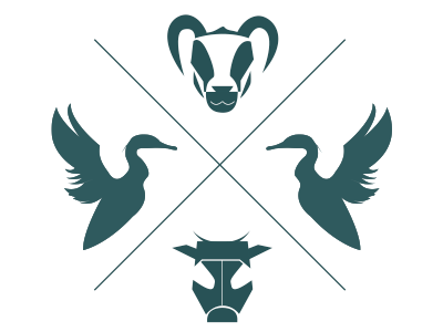 Grillage restaurant logo, ver. 4 animals cow duck grill logo restaurant russia sheep sochi