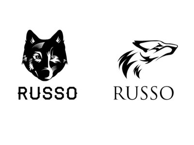 Russo animal logo russia sochi wolf