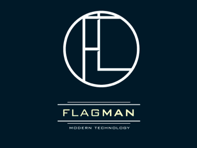 Flagman logo, version 3 blue it logo navy russia sochi