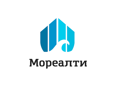 Morealty, seaside properties logo property realty russia sea sochi wave