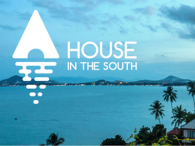 House in the South: fake brand logo brand fake house logo sea south